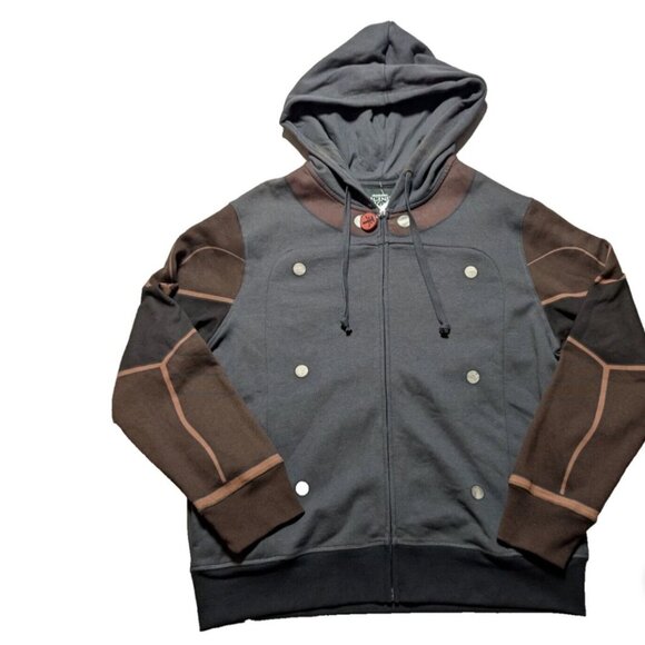 Nickelodeon Avatar Legend of Korra men S/M gray cosplay pullover zip hoodie new - Picture 1 of 8